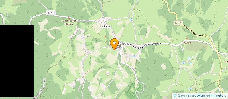 localisation de l'entreprise MADAME MARTINE LAFFERRERIE  SAINT-CHELS