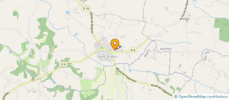 localisation de l'entreprise MADAME MARTINE LAFITTE  SAINT-AUBIN