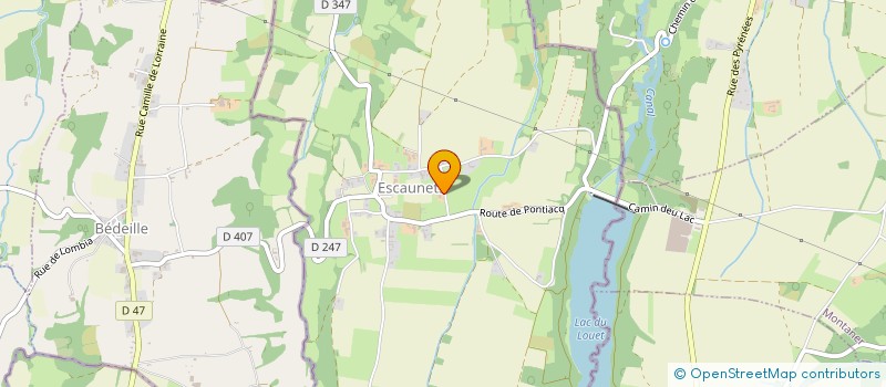 localisation de l'entreprise MADAME MARTINE LAGARRUE  ESCAUNETS