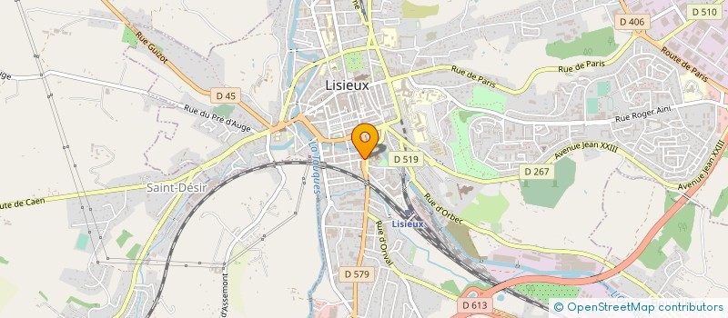 localisation de l'entreprise MADAME MARTINE LAGREVE à LISIEUX