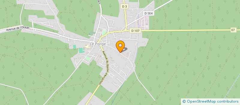 localisation de l'entreprise MADAME MARTINE LAGUEYTE à LE PORGE