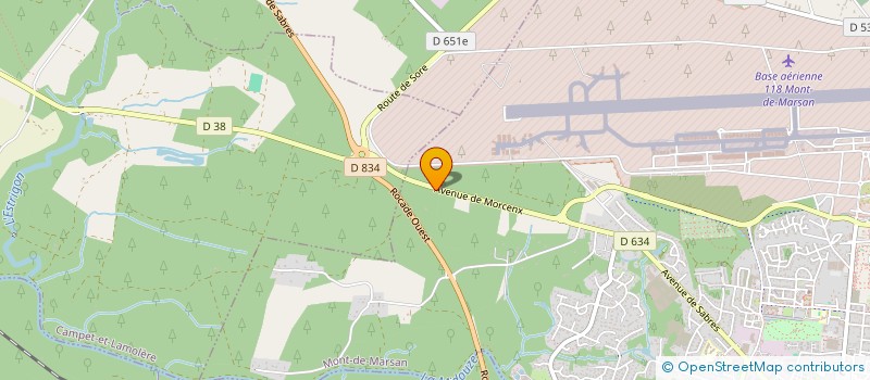 localisation de l'entreprise MADAME MARTINE LAHAILLE  MONT-DE-MARSAN