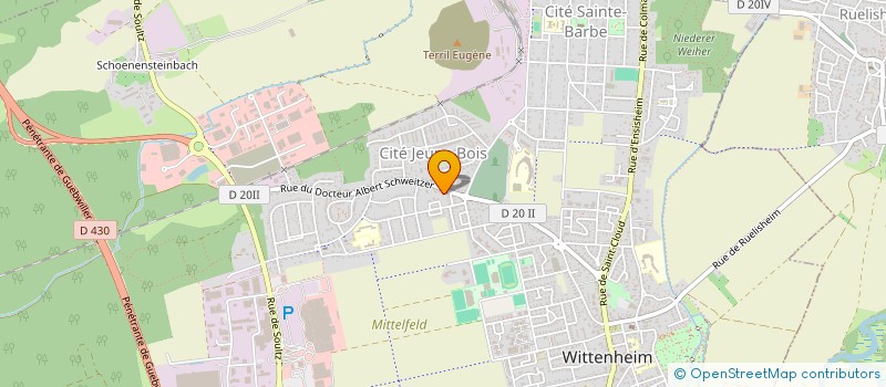 localisation de l'entreprise MADAME MARTINE LAMBERGER  WITTENHEIM