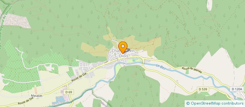 localisation de l'entreprise MADAME MARTINE LAMBERT à CHATILLON-EN-DIOIS