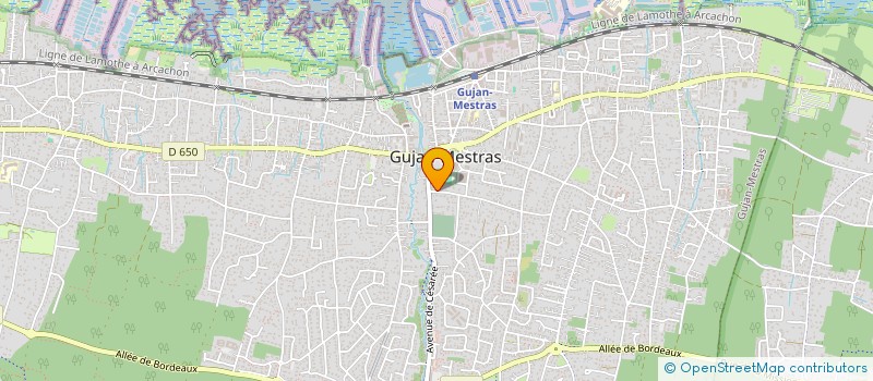 localisation de l'entreprise MADAME MARTINE LAMBERT  GUJAN-MESTRAS