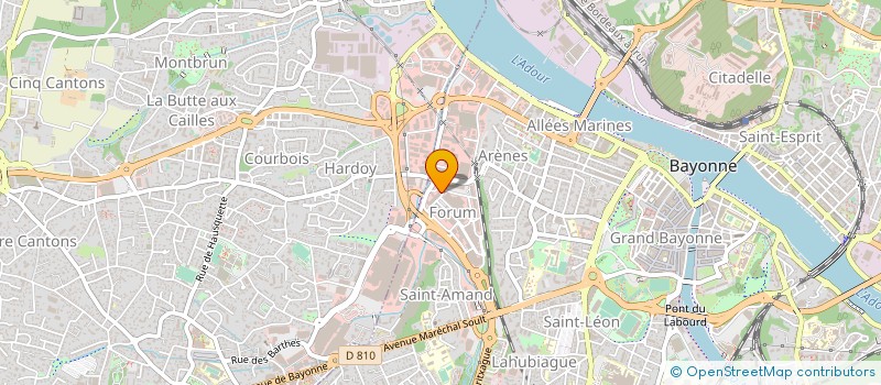 localisation de l'entreprise MADAME MARTINE LAPEYRE  BAYONNE