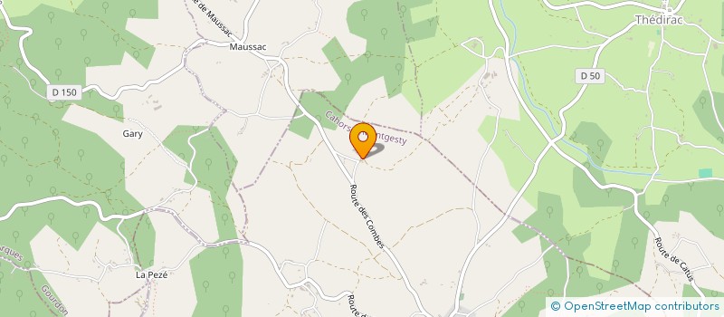 localisation de l'entreprise MADAME MARTINE LAPORTE  MONTGESTY