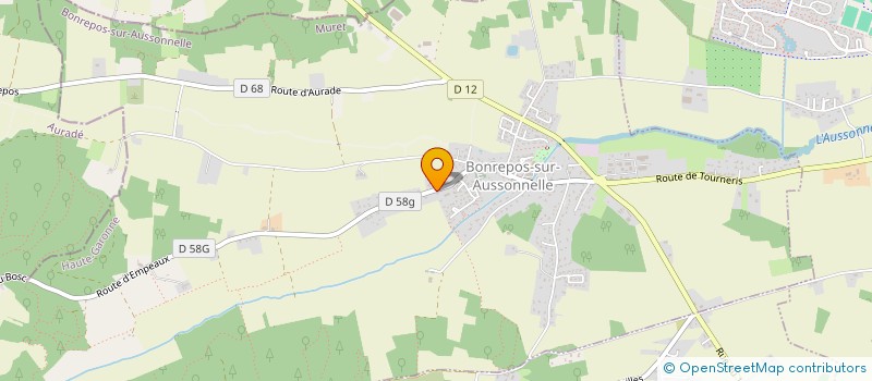 localisation de l'entreprise MADAME MARTINE LASCOURS  BONREPOS-SUR-AUSSONNELLE