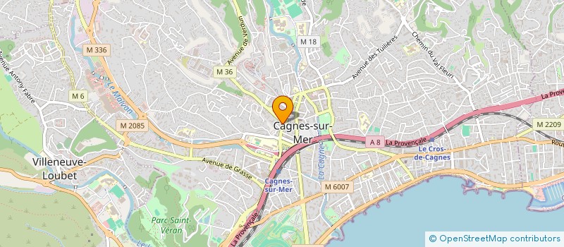 localisation de l'entreprise MADAME MARTINE LASSARRE  CAGNES-SUR-MER