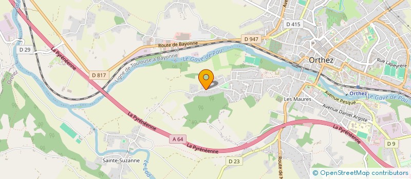 localisation de l'entreprise MADAME MARTINE LASSERRE  ORTHEZ