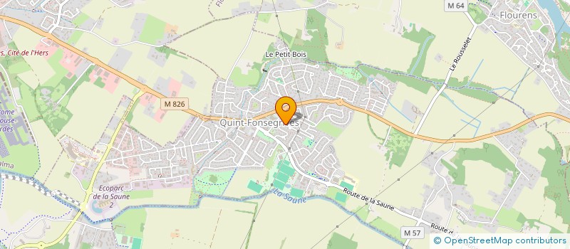 localisation de l'entreprise MADAME MARTINE LATOUR  QUINT-FONSEGRIVES