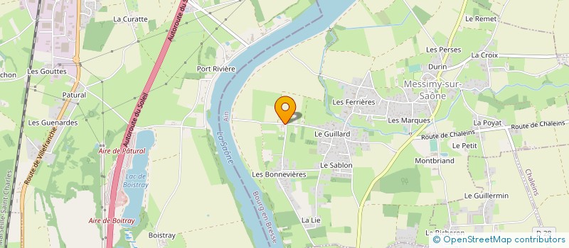localisation de l'entreprise MADAME MARTINE LAURAND-DEPALLE  MESSIMY-SUR-SAONE