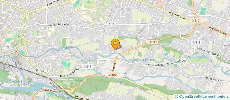 localisation de l'entreprise MADAME MARTINE LAURENT à BIZANOS