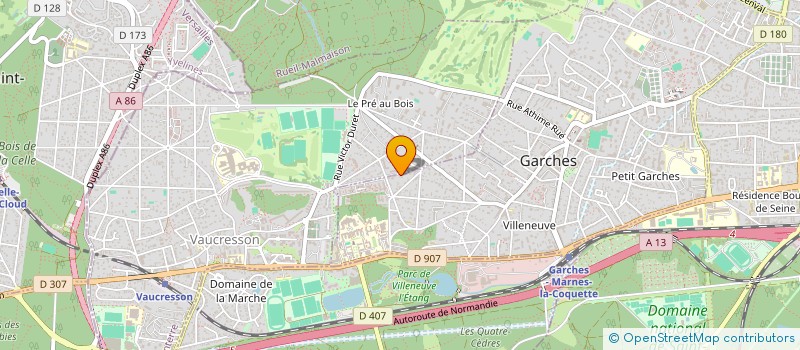 localisation de l'entreprise MADAME MARTINE LAURENT à GARCHES