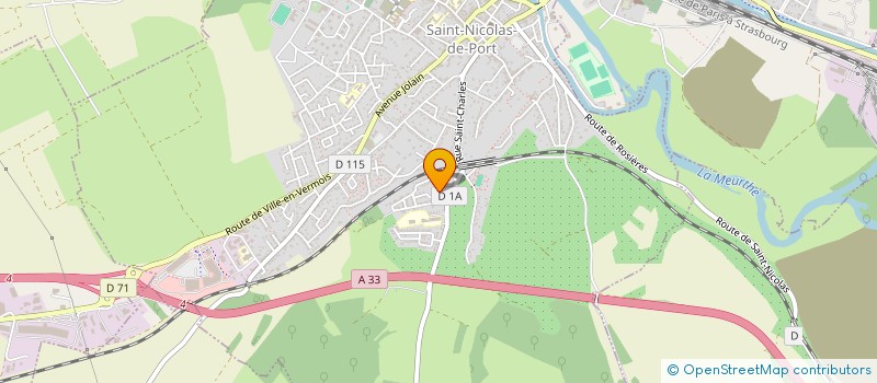 localisation de l'entreprise MADAME MARTINE LAUSIN  SAINT-NICOLAS-DE-PORT