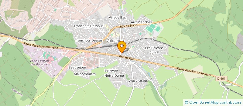 localisation de l'entreprise MADAME MARTINE LAVILLE  VALDAHON