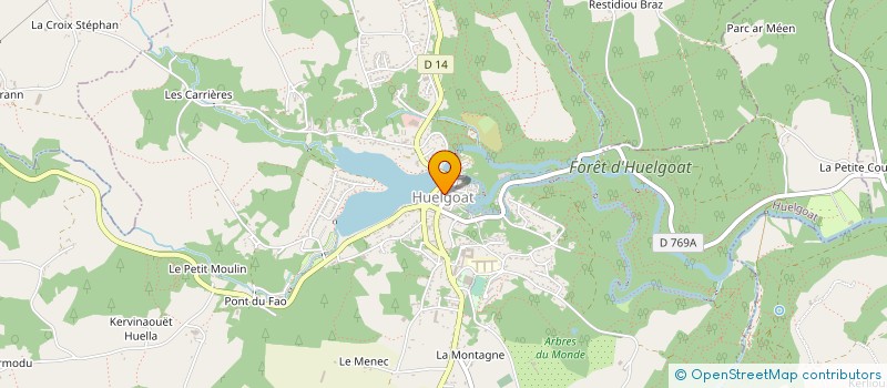 localisation de l'entreprise MADAME MARTINE LE BORGNE à HUELGOAT