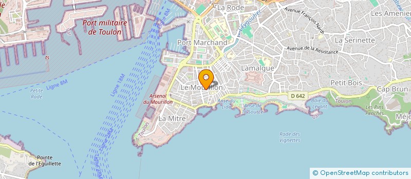 localisation de l'entreprise MADAME MARTINE LE BRIS  TOULON