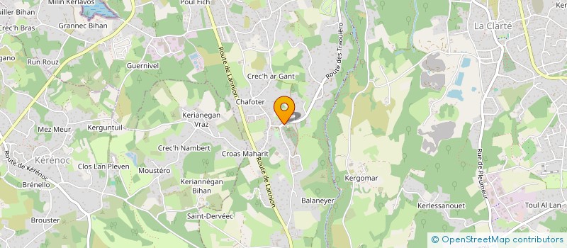 localisation de l'entreprise MADAME MARTINE LE BRIS  TREGASTEL