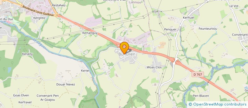 localisation de l'entreprise MADAME MARTINE LE BUANEC à LANNION