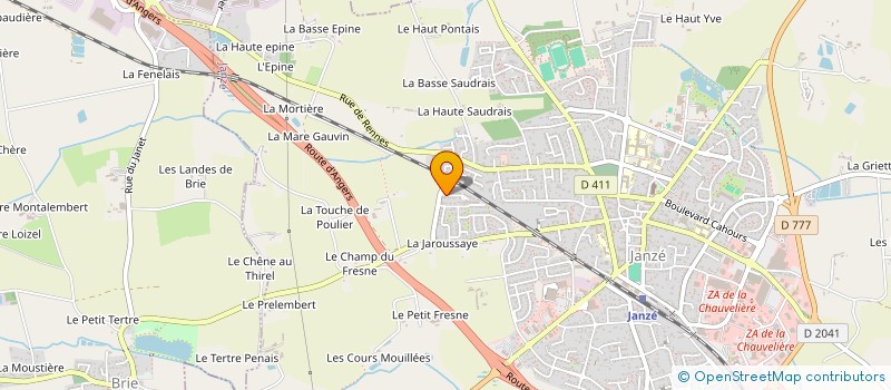 localisation de l'entreprise MADAME MARTINE LE GLAUNEC  JANZE