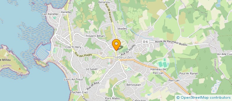 localisation de l'entreprise MADAME MARTINE LE MAT  TREBEURDEN