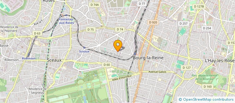 localisation de l'entreprise MADAME MARTINE LE MEUR à SCEAUX