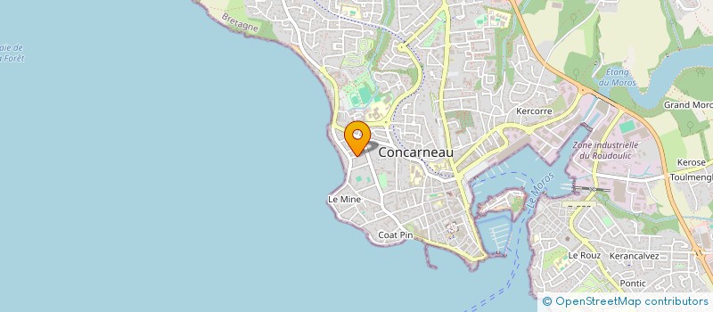 localisation de l'entreprise MADAME MARTINE LE NY  CONCARNEAU