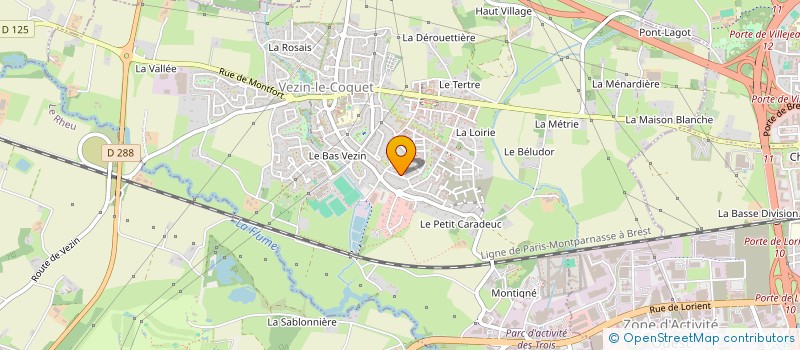 localisation de l'entreprise MADAME MARTINE LE PICAUD à VEZIN-LE-COQUET