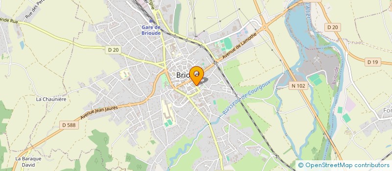 localisation de l'entreprise MADAME MARTINE LE REVEREND  BRIOUDE