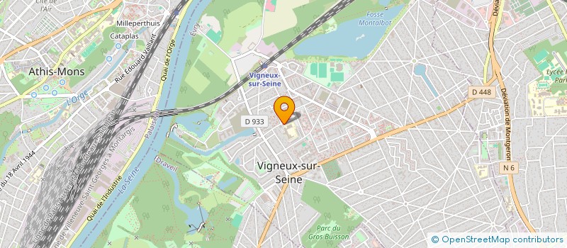 localisation de l'entreprise MADAME MARTINE LE ROLLAND  VIGNEUX-SUR-SEINE