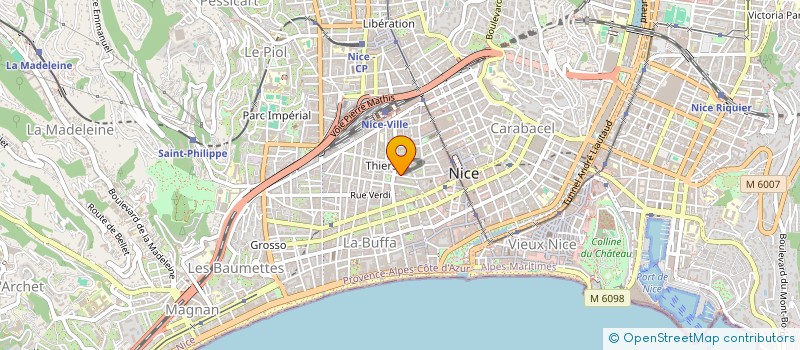 localisation de l'entreprise MADAME MARTINE LE STUM à NICE