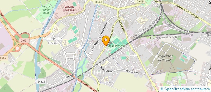 localisation de l'entreprise MADAME MARTINE LEBLANC  LAMBRES-LEZ-DOUAI