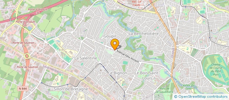 localisation de l'entreprise MADAME MARTINE LEDAY à ORVAULT