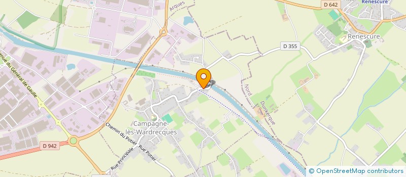 localisation de l'entreprise MADAME MARTINE LEDOUX  CAMPAGNE-LES-WARDRECQUES