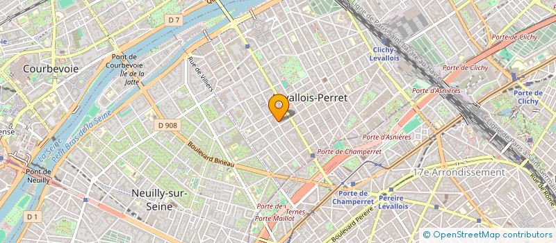 localisation de l'entreprise MADAME MARTINE LEDUC à LEVALLOIS-PERRET