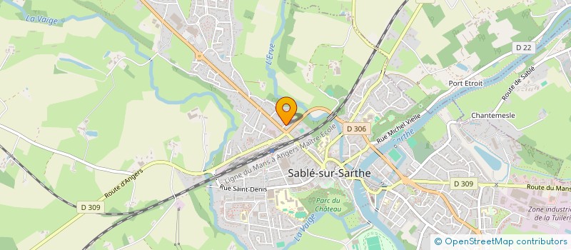 localisation de l'entreprise MADAME MARTINE LEFEBVRE  SABLE-SUR-SARTHE