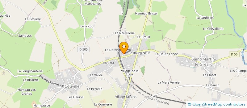 localisation de l'entreprise MADAME MARTINE LEGRIX  COUVILLE