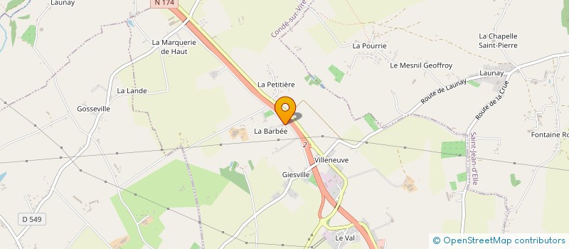 localisation de l'entreprise MADAME MARTINE LEJAMTEL  CONDE-SUR-VIRE