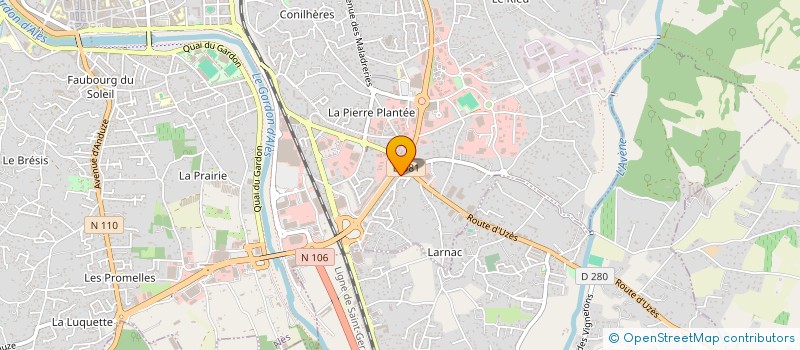 localisation de l'entreprise MADAME MARTINE LEMASLE  ALES