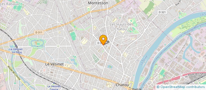 localisation de l'entreprise MADAME MARTINE LEMONNIER à CHATOU