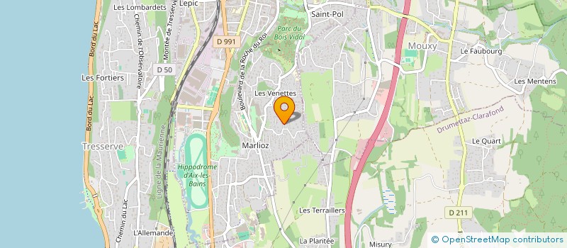localisation de l'entreprise MADAME MARTINE LENOBLE à AIX-LES-BAINS