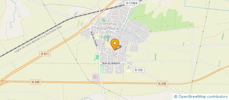 localisation de l'entreprise MADAME MARTINE LENOEL  FRONTENAY-ROHAN-ROHAN