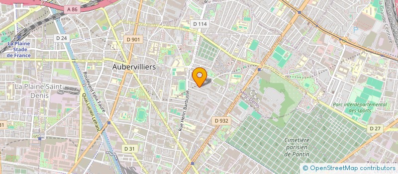 localisation de l'entreprise MADAME MARTINE LENOIR à AUBERVILLIERS
