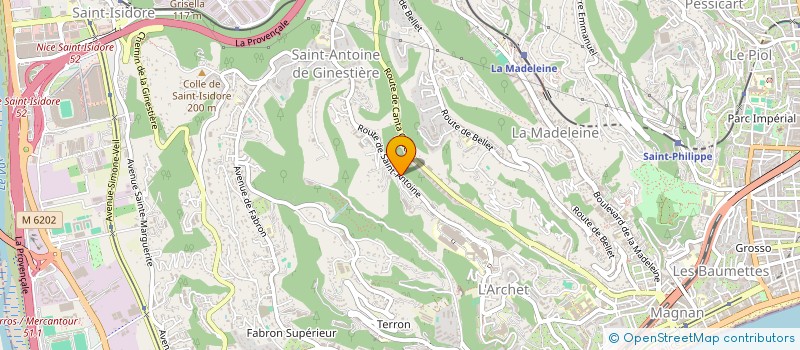 localisation de l'entreprise MADAME MARTINE LEONELLI à NICE