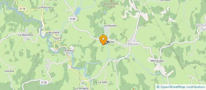 localisation de l'entreprise MADAME MARTINE LEONETTI à NEOUX