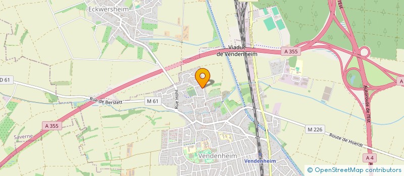 localisation de l'entreprise MADAME MARTINE LESIMPLE  VENDENHEIM