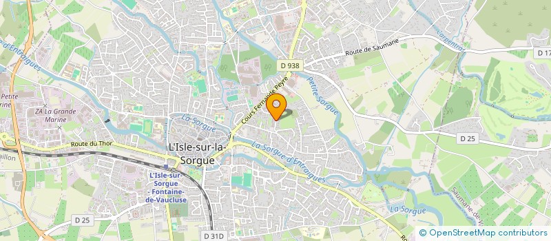 localisation de l'entreprise MADAME MARTINE LESSAULT  L'ISLE-SUR-LA-SORGUE