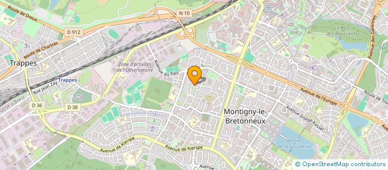 localisation de l'entreprise MADAME MARTINE LESSAUSSE  MONTIGNY-LE-BRETONNEUX