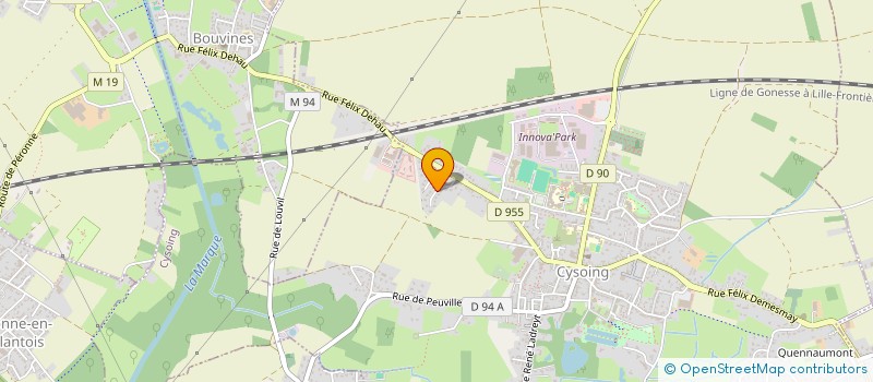 localisation de l'entreprise MADAME MARTINE LETOMBE  CYSOING